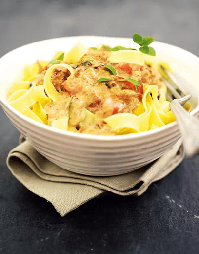 Tagliatelle á Luzienne-máta