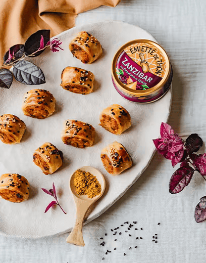 Fyltar túnfiskrúllur