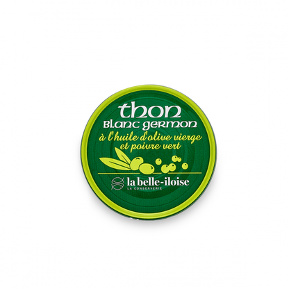 Hvítur túnfiskur í ólífuolíu og grænum pipar