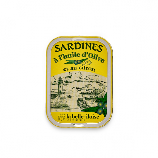 Sardínur í sítrónu og ólífuolíu
